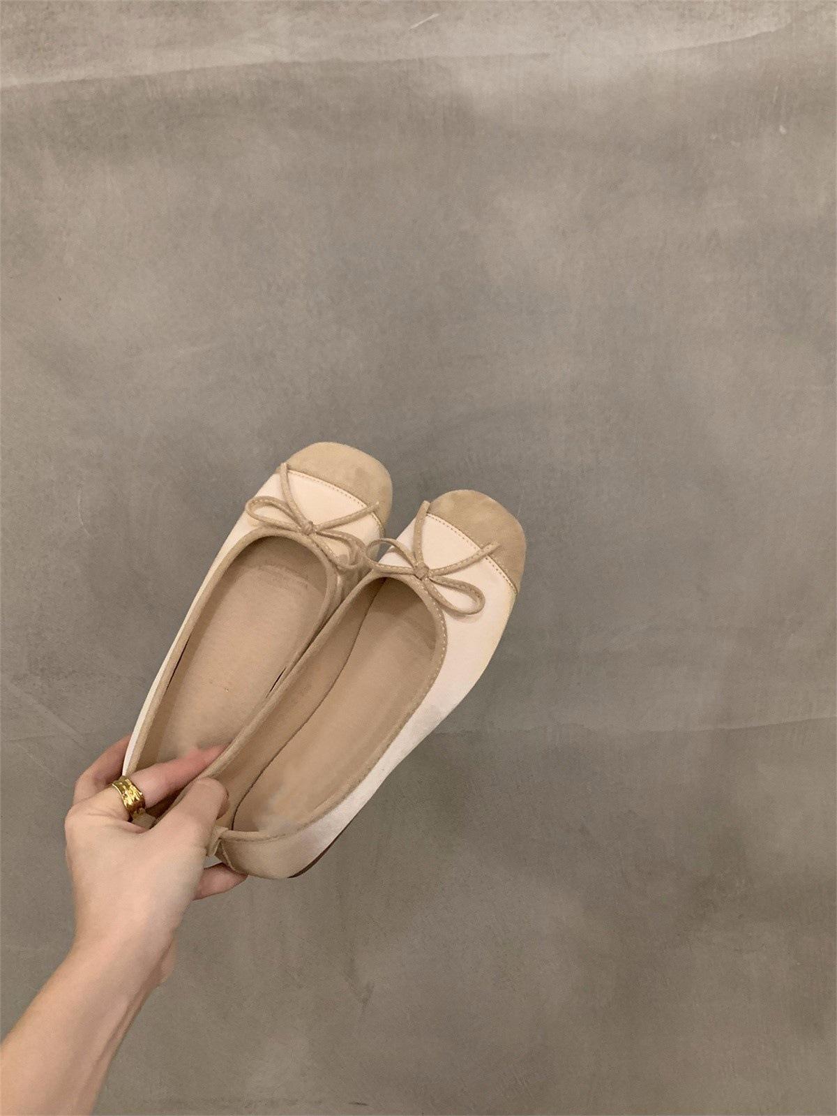 

Туфли на плоской подошве, вечерние, маленькие красные одинарные туфли, женская обувь 2025 весна и осень, балетки серебристого цвета на мягкой подошве 40 абрикосовый