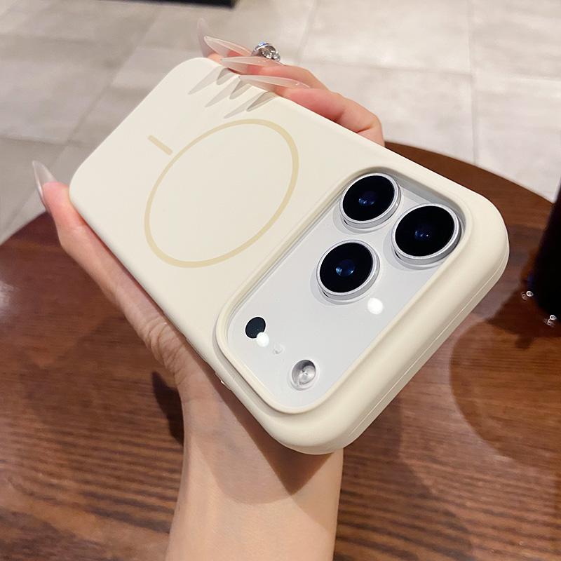For IPhone 16 17 Air 12 13 14 15 Pro Max 16 Plus Shockproof Cover Luxury Liquid Silicone Magnetic Wireless Charge Phone Case
