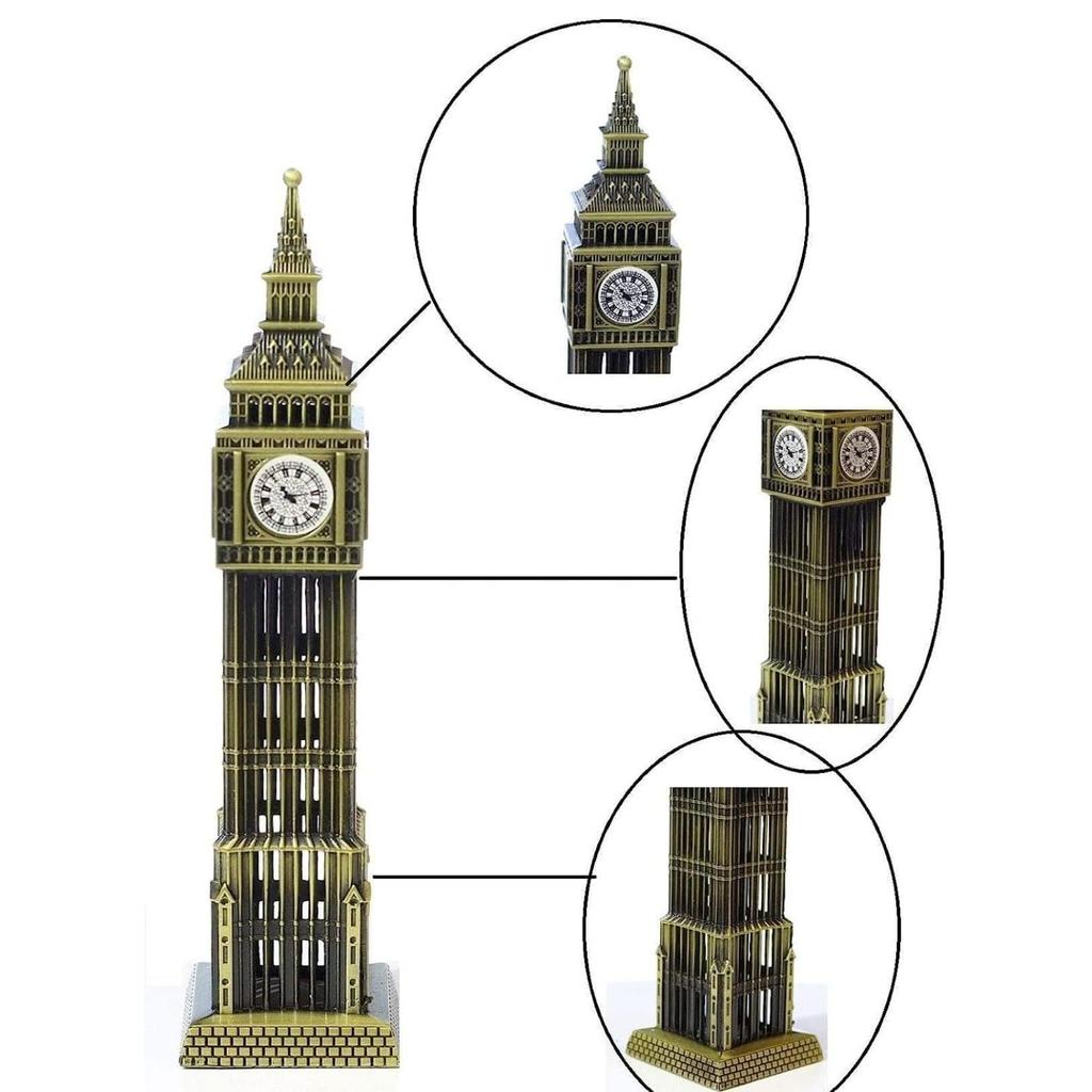 1 Set for Statue Study Office Desk Decor Showpiece Gift Decoration Accessories Items Decorative Showpeice for Home ((The Big Ben))