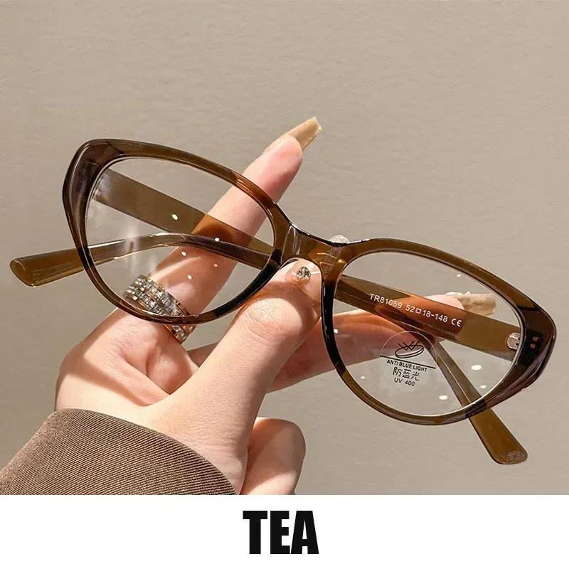 

Unisex Retro Full Frame Cat s Eye Nearsighted Glasses New Fashion HD Anti Blue Light Eye Protection Nearsighted Glasses TO -4.0 0