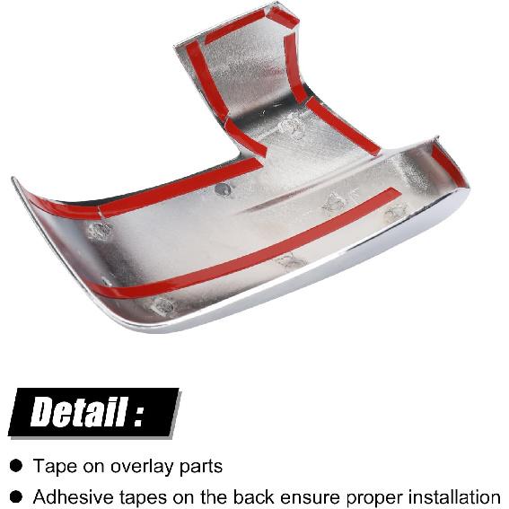 Chrome Side Mirror Covers Caps Compatible With 2009-2018 Dodge Ram 1500 And -2024 RAM 1500 Classic With Turn Signal Cut-Outs (Chrome-With Cut-Outs)