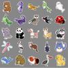 50 Cute Animal Waterproof Stickers: Original Cartoon Graffiti for Decorative Use