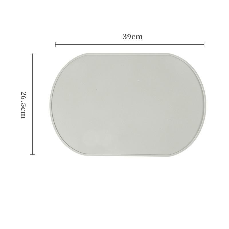Neue Tischmatte, hitzebeständige Unterlage, einfarbig oval, hochtemperaturbeständig und verbrühschutzsicher, Tischmatte für zu Hause, Tischmatte, wasserdicht