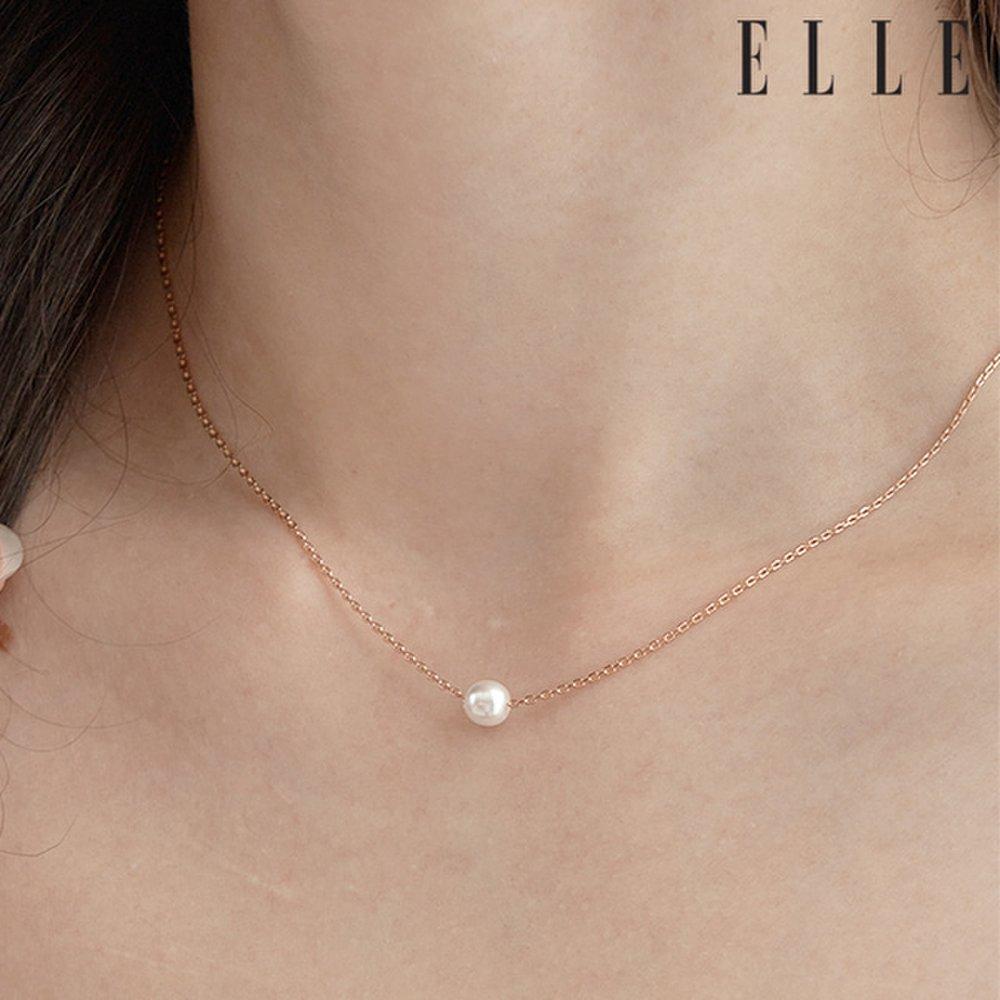 [Elle] 6mm Basic Pearl Necklace Elbrnn197