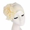 New Woman Beautiful Flower Turban Elastic Cloth Head Cap Hat Ladies Hair Accessories Muslim Women's Hijabs Scarf Cap