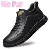 Mens Sneakers Genuine Leather Men's Boots Winter Platform Warm Fur Ankle Short Lace Up Novelty Concise Casual Work Shoes Botas
