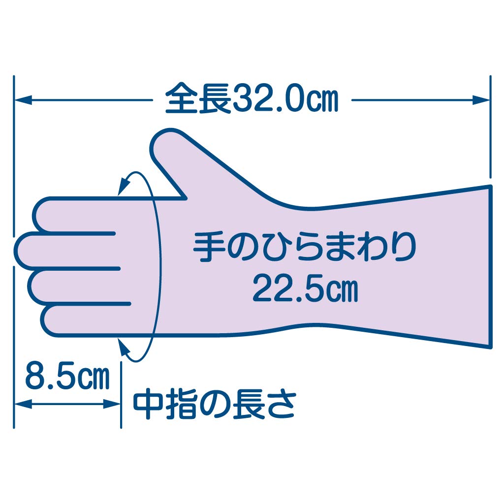 Family Household Vinyl Strengthened Fingers and L Purple x 5 Yard Car Dish Washing [Bulk Purchase] Gloves, Gloves, Thick, Palms, Size, Pieces,