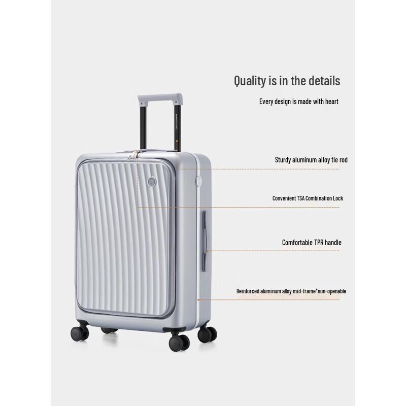 OIWAS OCX6641 Front-Open Smart Hardside Luggage