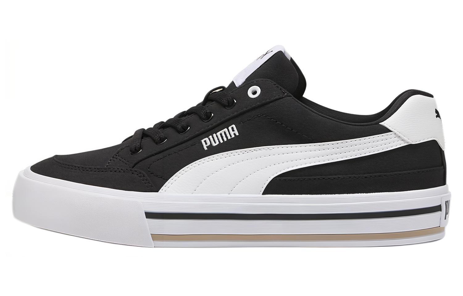 Puma Court Classic Vulc FS  Black White  35.5