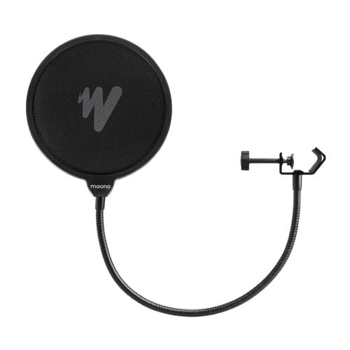 [2024] MAONO Pop Guard, Double-Layered, Noise-Blocking Pop Filter for Tabletop Microphones, Ideal for Recording Audio for Live Broadcasts, YouTube, Ga