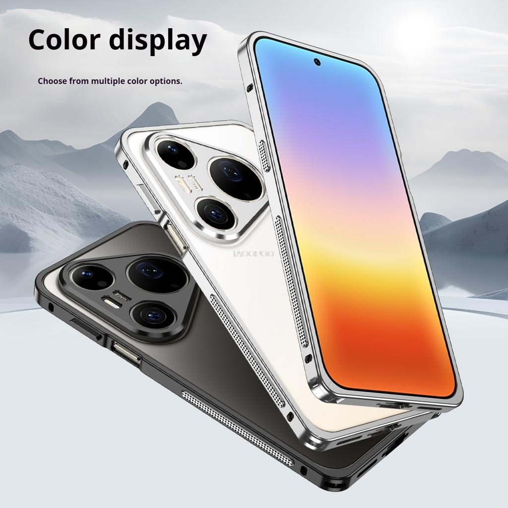 Fashion Aluminum Metal Frame Bumper Case For HUAWEI Pura 90 Pro Max Pura 80 Ultra Thin Light Weight