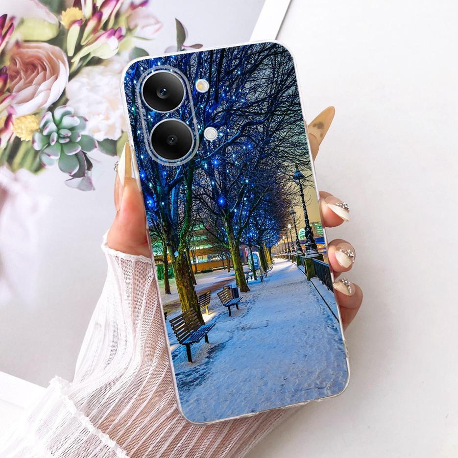 For Xiaomi Redmi Turbo 5 Max Case Cute Cat Flowers Painted Cover Soft Slim Phone Case For Xiaomi Redmi Turbo 5 Turbo5 Max Fundas