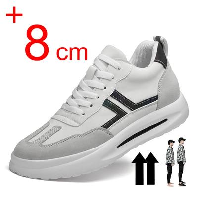 New Men Sneakers Elevator Shoes Leather Casual Heightening Shoes For Men 8CM 6CM Insole Increased Lift Tenis Masculino Male