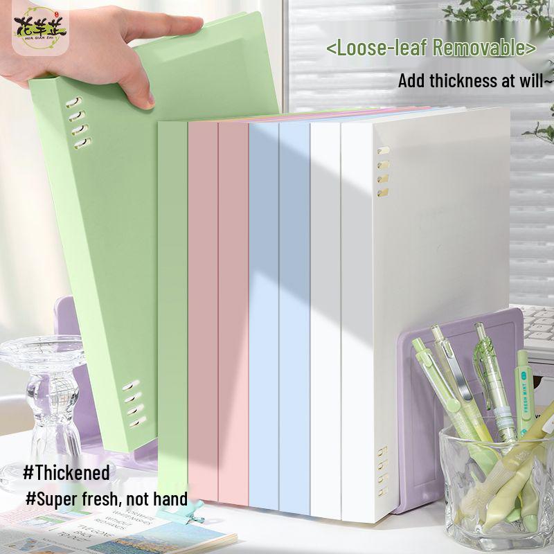 High-Quality B5 Ring Binder with Removable A5 Notepad and Eight-Hole Pull-Out Feature