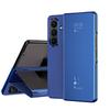 Smart Flip Case For Samsung Galaxy Z Fold 7 8 Fold7  Mirror Plating Plastic PU Leather Kickstand View Shockproof Phone Cover