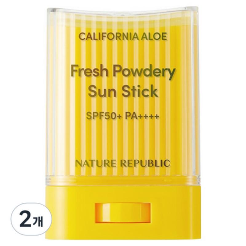 Nature Republic California Aloe Fresh Powdery Sun Stick SPF 50+ PA++++ 24g/48g