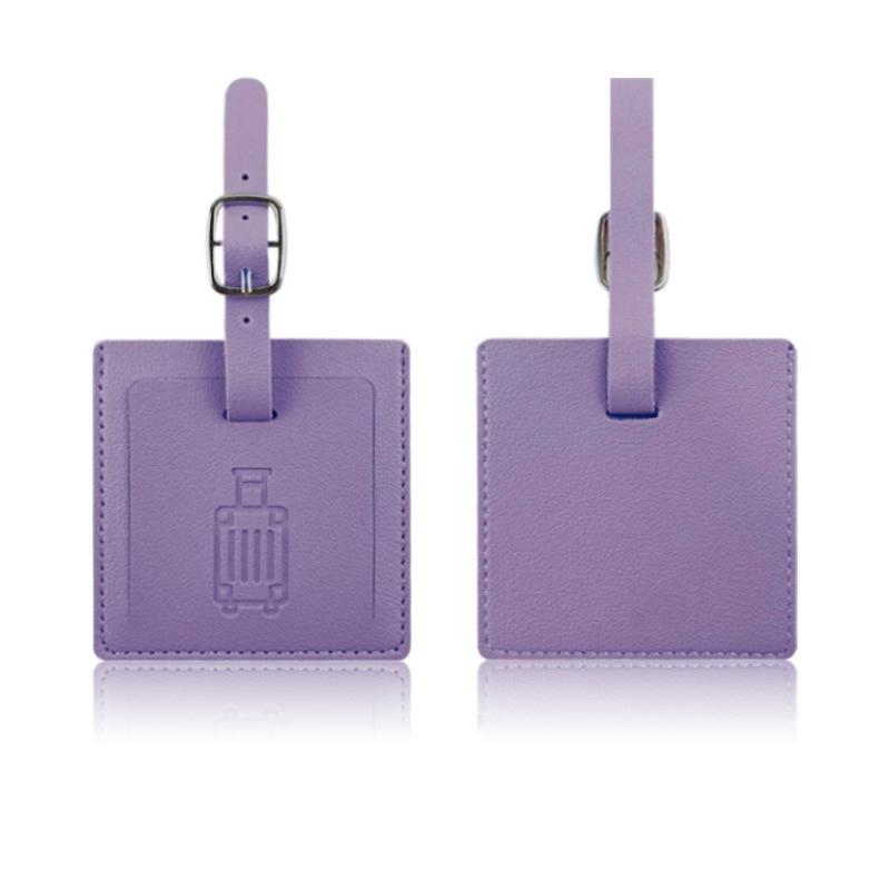 

Квадратная форма PU багажная бирка посадочный талон информационная карта бирка для багажа самолета бирка для багажа карточка с именем адресная бирка защита от потери фиолетовый