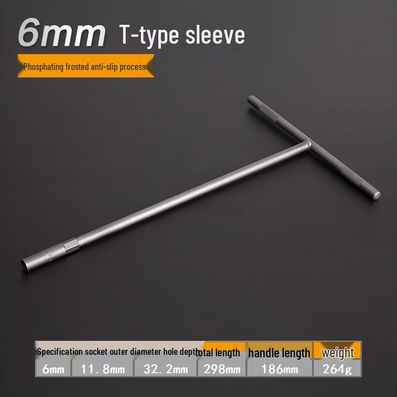 6-19mm T-Handle Extended Hex Socket Wrench for Automotive Repair