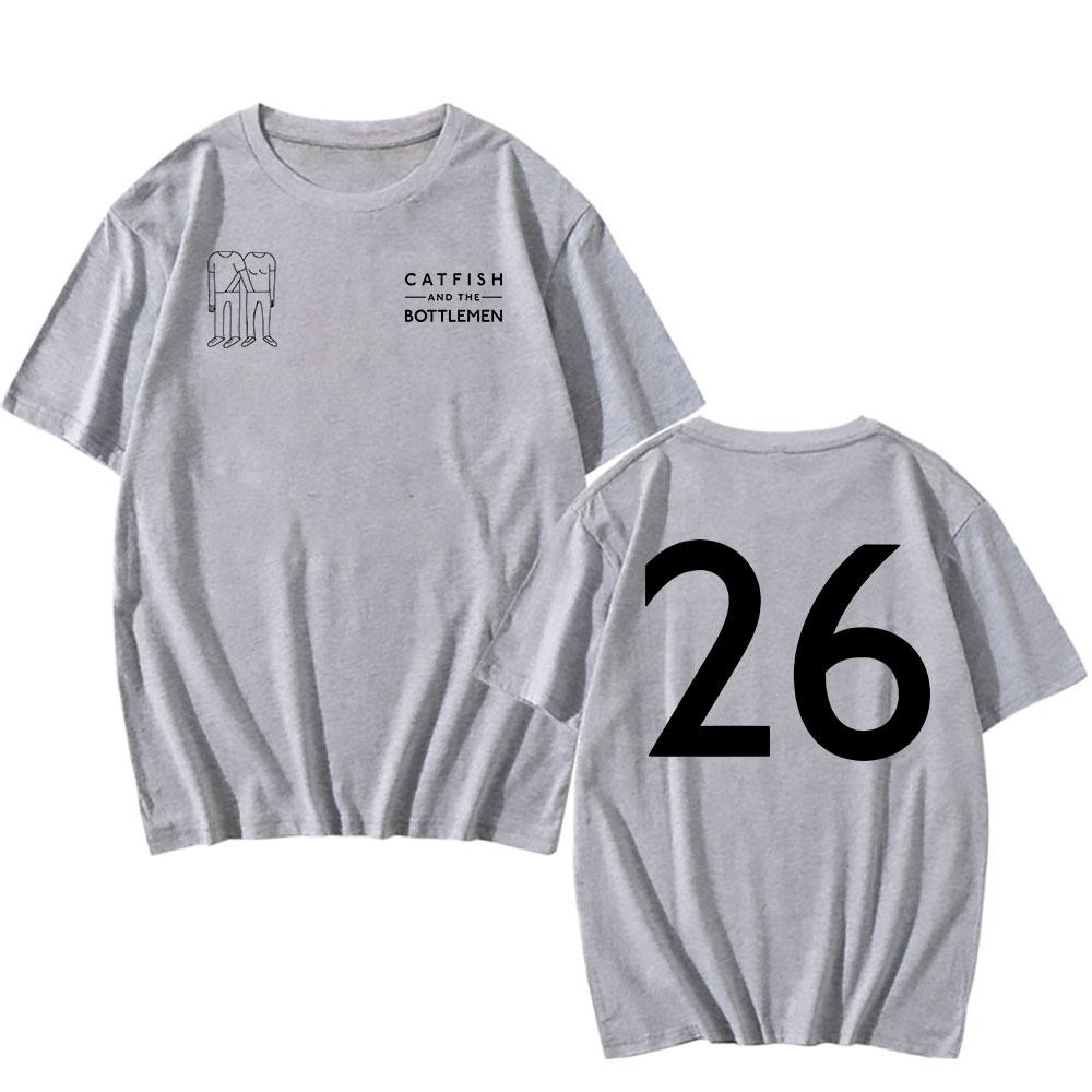 Rock Band Catfish and The Bottlemen Tshirts The Balcony Anniversary Album Print T-shirt Cotton Mens Tees Grunge T Shirts