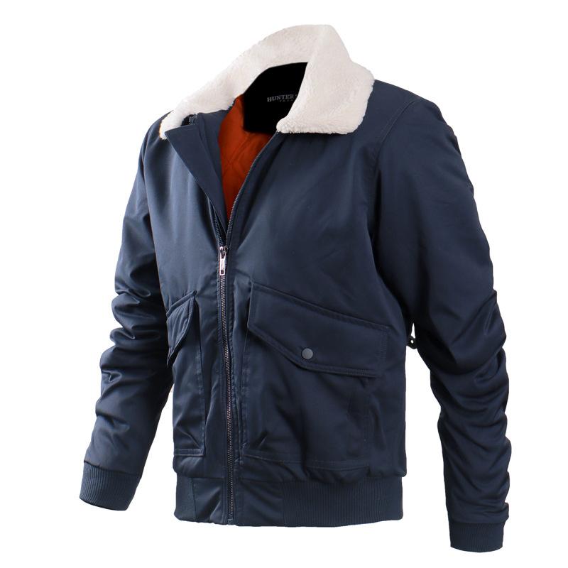 Autumn and Winter Men's Large Cotton Jacket Casual Workwear Coat Fashion Men's Wear