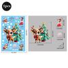 2026 Christmas Window Stickers Santa Claus Reindeer Snowmen PVC Static Glass Stickers No Glue Reusable Christmas Home Decoration
