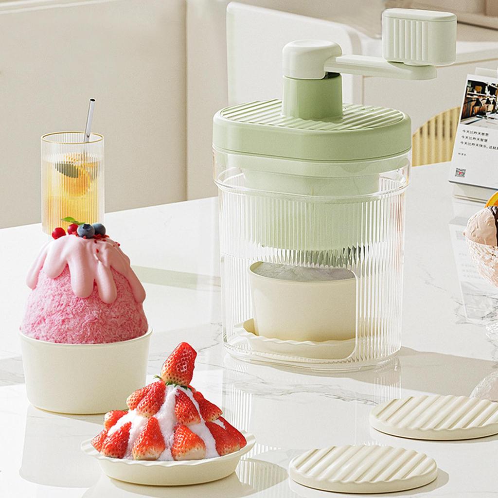 Shaved Ice Machine Snow Cone Machine Manual Portable Ice Crusher and Shaved Ice Machine for Home Kitchen and Picnic Ice tools