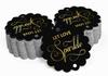 Inkdotpot 100 Pack Let Love Sparkle Wedding Favor Paper Tags Craft Real Gold Foil Hang
