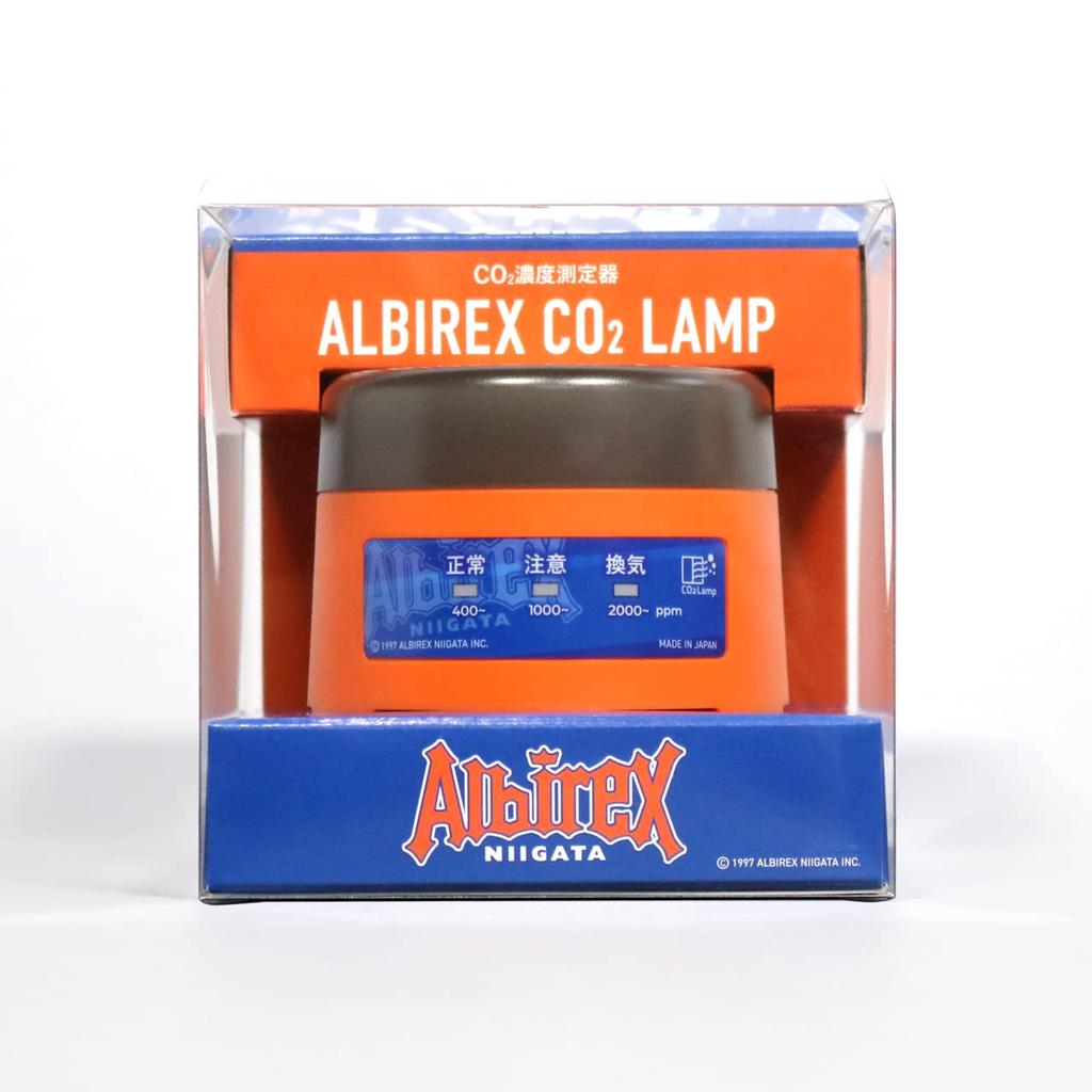 CO2Lamp czujnik CO2 model Albirex detektor pomiaru stężenia dwutlenku węgla stężenie CO2 z alarmem przyrząd pomiarowy Wyprodukowano w Japonii