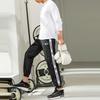 Anta Contrast Panel Loose-Fit Drawstring Knit Sports Pants Men Bottoms Black 952217505-3