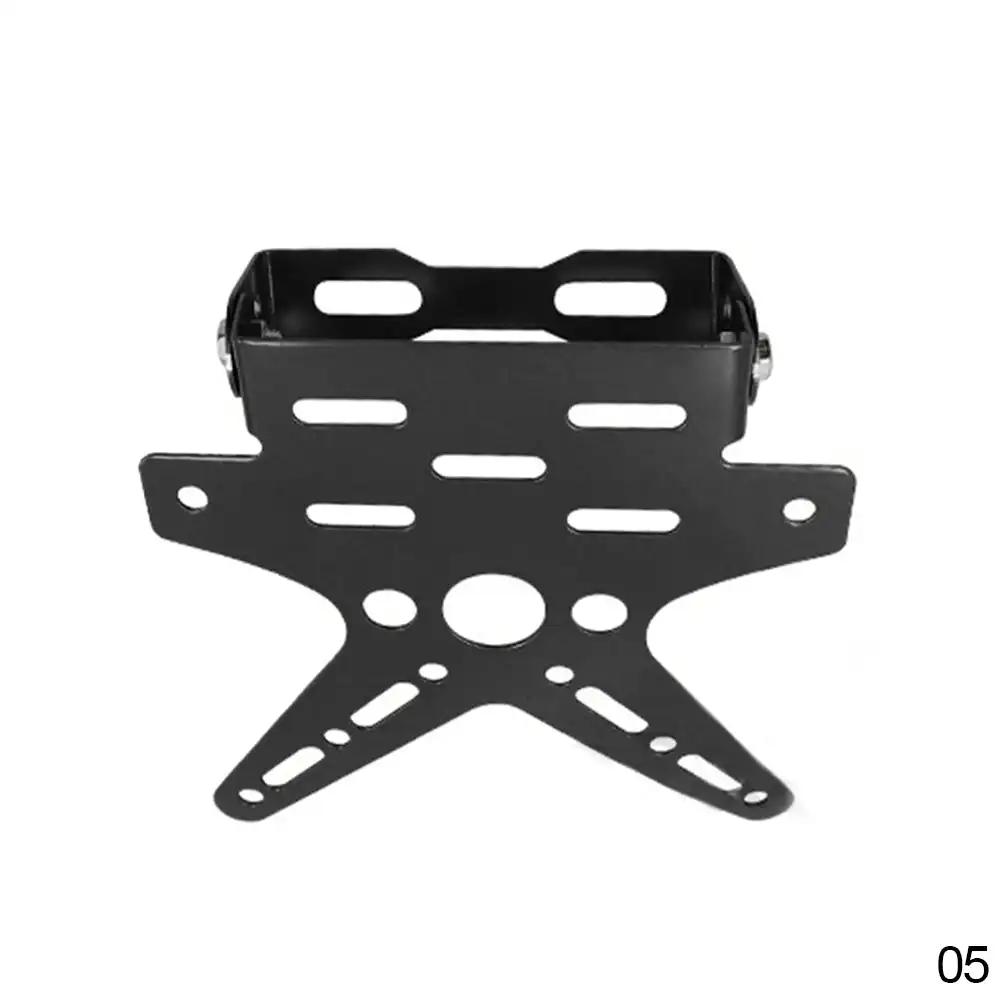 Electroplate Aluminum Alloy Motorcycle Rear License Plate Frame Motorbike Bracket Scooter Adjusted Number Plate Holde