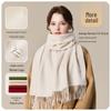 JIUMU Women's 100% Pure Wool Scarf & Shawl