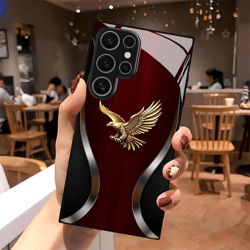 Luxury Golden Eagle fashion phone cases phone case mobile phones glass for Samsung Galaxy S26 S25 S24 S23 S22 FE Ultra Plus