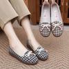 Spring and Summer Women's Singles Shoes One Foot Soft Soled Shoes Flat Bottom Anti Slip Casual Mom Shoes