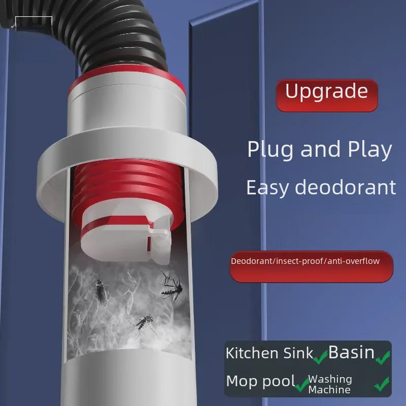 Hansha Anti-Odor Floor Drain Seal for Kitchen & Bathroom Sinks