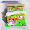 3pcs Lankybox Foxy and Rocky3 Pattern Bedding Set Duvet Cover Set Includes Duvet Cover &pillowcases, Perfect All Season Bedroom Decoration & Gift