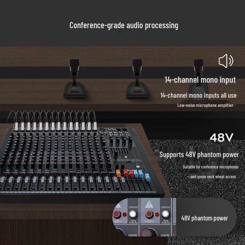 Lenovo thinkplus TYT16 16-Channel Conference Mixer (CN version)
