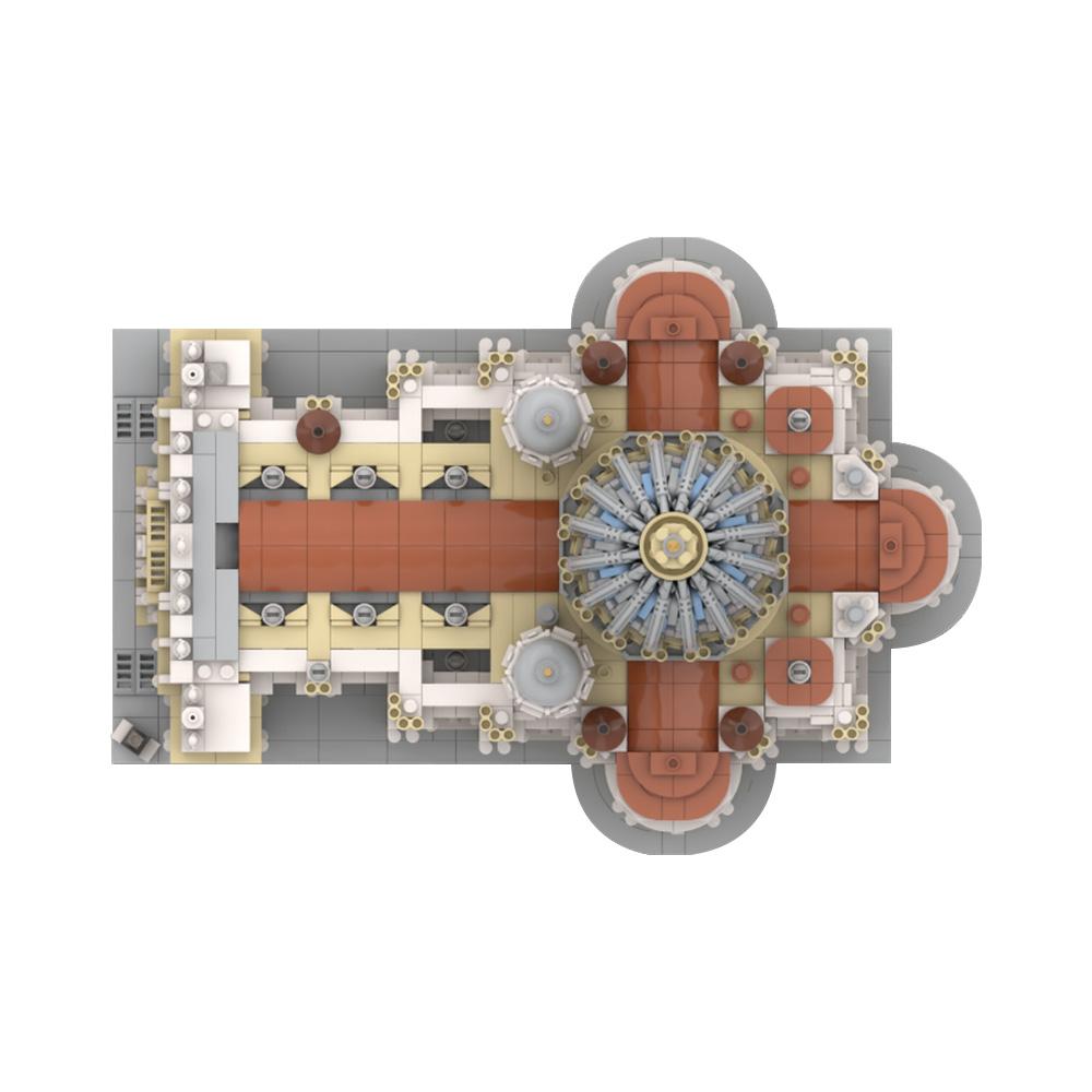 Gobricks MOC Saint Peter's Basilica Bricks Model Renaissance Vatican City St. Peter's Basilica Building Blocks Christendom Toys