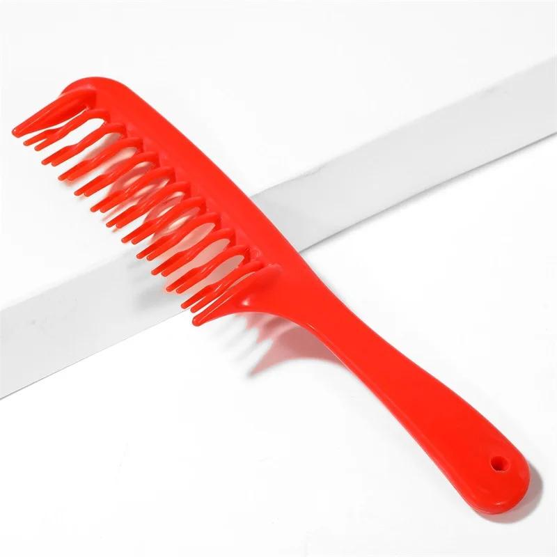 Hairdress Comb Heat Resistant Woman Wet Hook Curly Hair Brushes Pro Salon Dyeing Styling Tools Coarse Wide Spikes Tooth