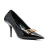 Balenciaga Square Knife Bb 80mm Pumps 'Black Shiny Lambskin' Women's 694712WBD821080