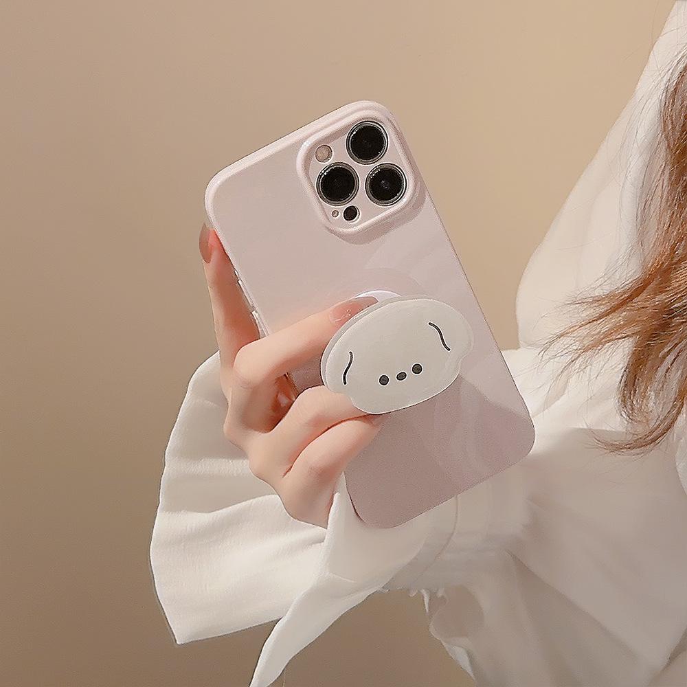 

Cute Puppy Bracket Iphone14 Mobile Phone Case Apple 13pro Max Japanese and Korean Ins Style 15 Applicable 16 Applicable 12pro
