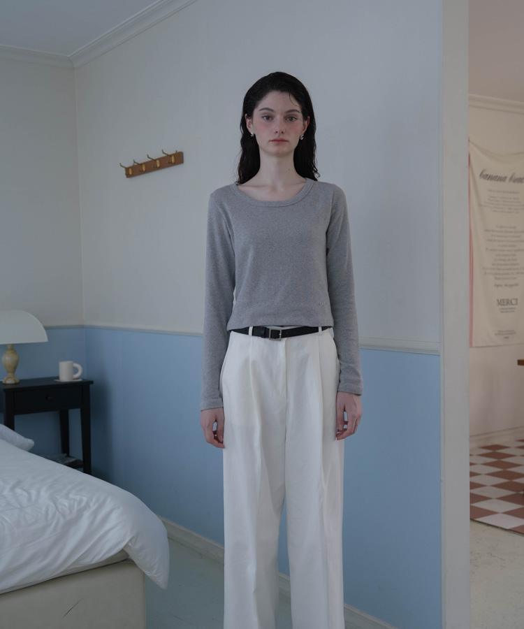 Dehebe Basic Cotton Long Sleeve [Melange]