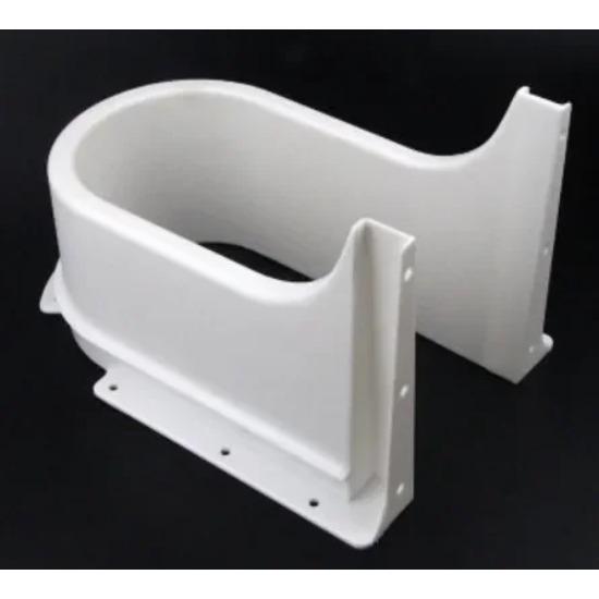 Plastic ABS în formă de U pentru sertar chiuvetă Mobilier baie dulap încastrat U pentru drenaj chiuvetă tip DEFHP