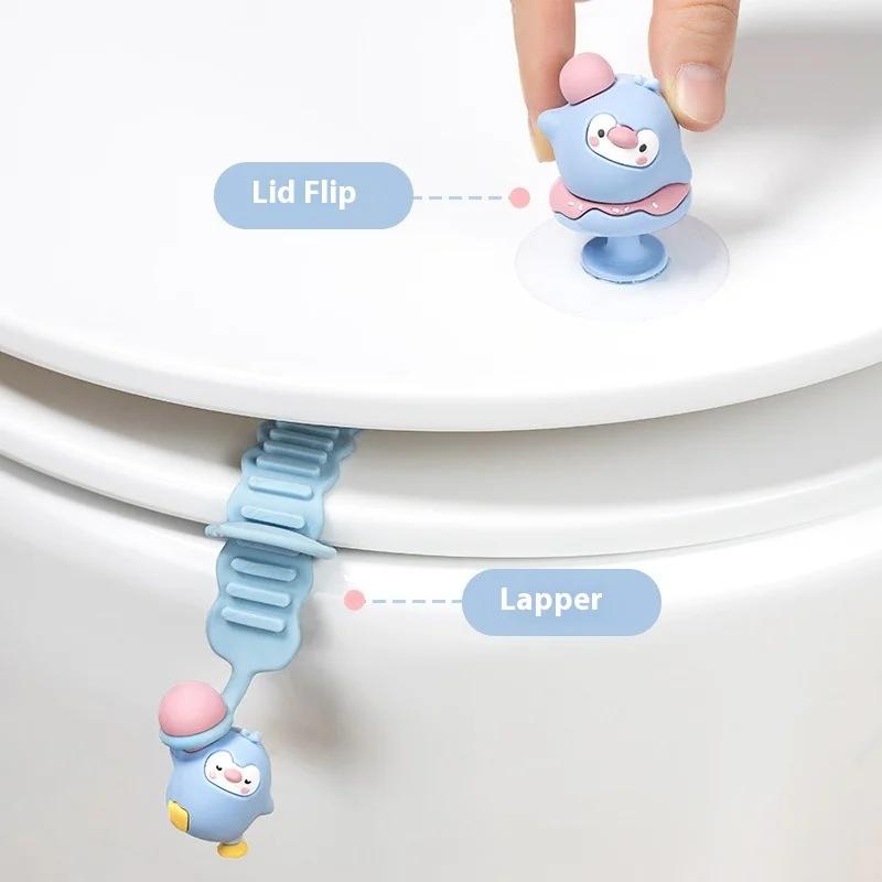 Mini Household Toilet Lid Handle Detachable Seat Clip Toilet Holder Lifter Animal Shape Seat Toilet Accessories Seat Handle Tool