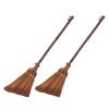 2pcs Mini Broom Set for Kids Toddler Natural Bamboo Broom with Hand Handle for Indoor Outdoor Sweeping Child Size Broom for Home and Kitchen