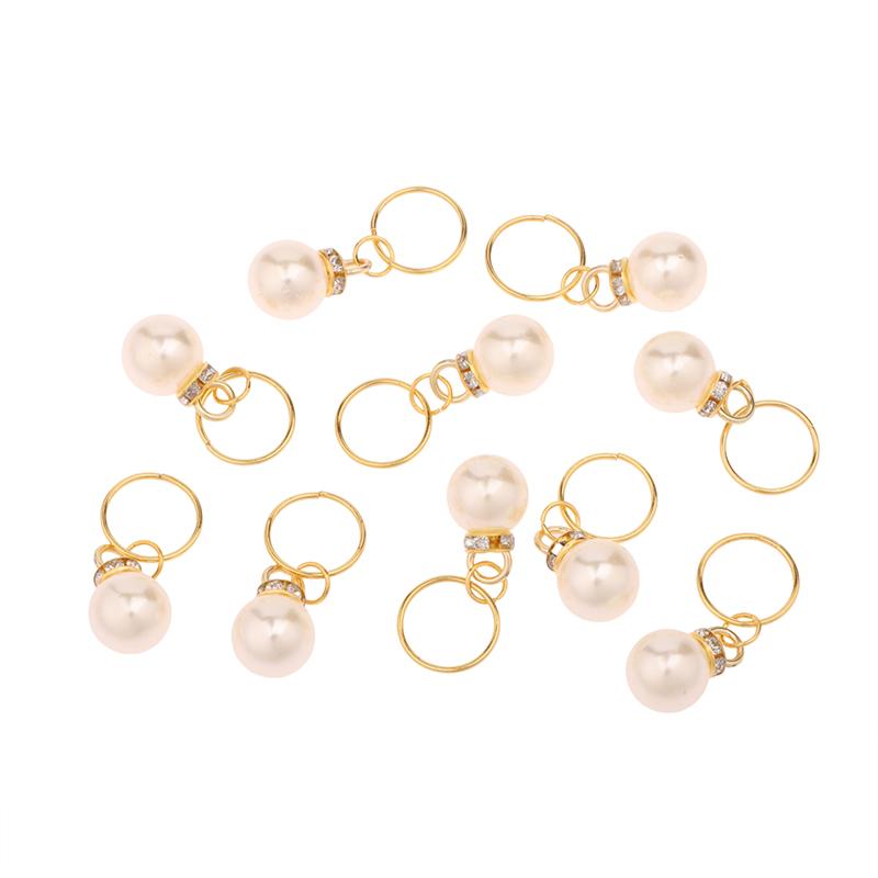 Hot Sale 10Pcs Pearl Knitting Markers Charms Pendant For Handmade Gift Knitting Tools DIY Findings