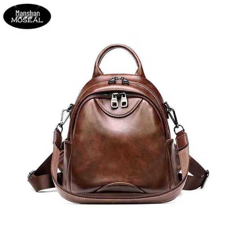 Manshan Women s Retro Anti-Theft Backpack 1