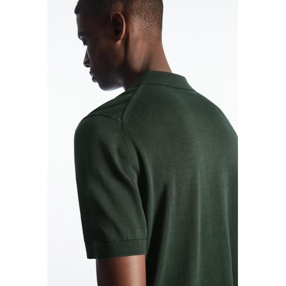 COS Japonská pletená hedvábná polokošile