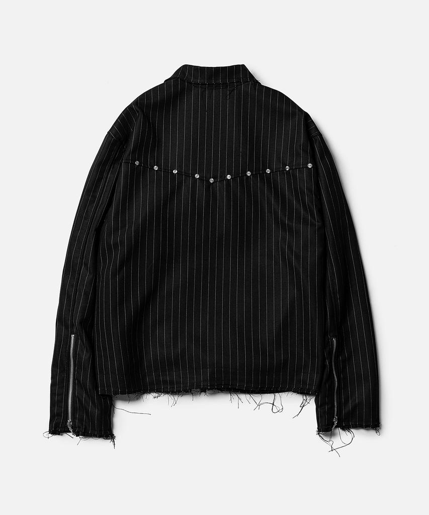 Vastic Studded Cut-Off Jacket_Stripe