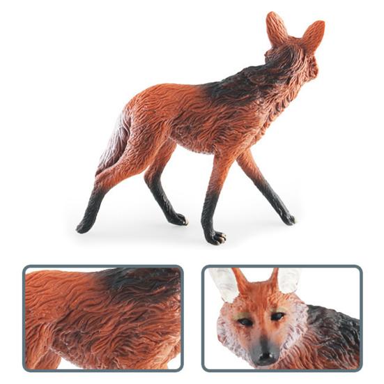 Wolf Statue Model Species Cognition Realistic Wild Animal Miniature Figurine Ornament Plastic Wolf Figurine Model Desktop Decoration Model Gift