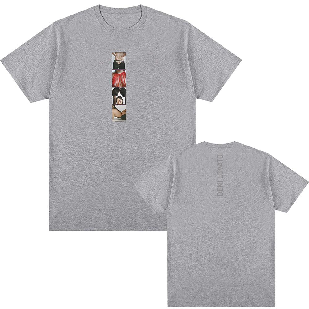 Demi Lovato Singer's Same Style T-Shirt PHOTOSTRIP High Quality Unisex TEE Casual 100%Cotton Short Sleeve Graphic Tee  Fashion